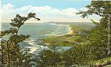 Norman Parkinson Coastal Towns, Oregon Coast Highway painting
